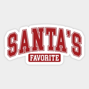 Santas favorite Sticker